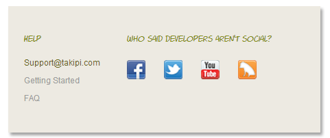 dog Social buttons 